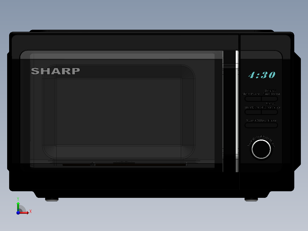 微波炉(4)前视图