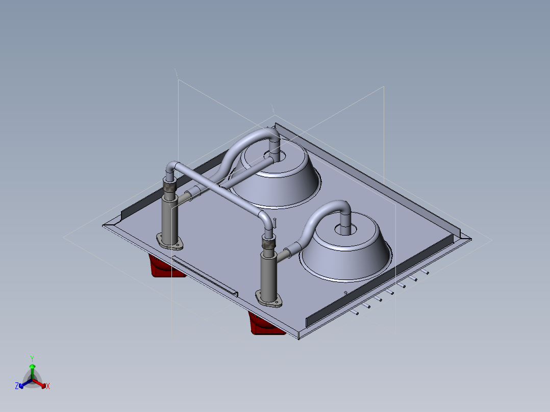 烧烤炉(43)正等轴测图