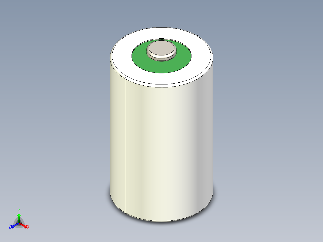 A0002831-LS14250 1_2 AA 锂离子电池正等轴测图