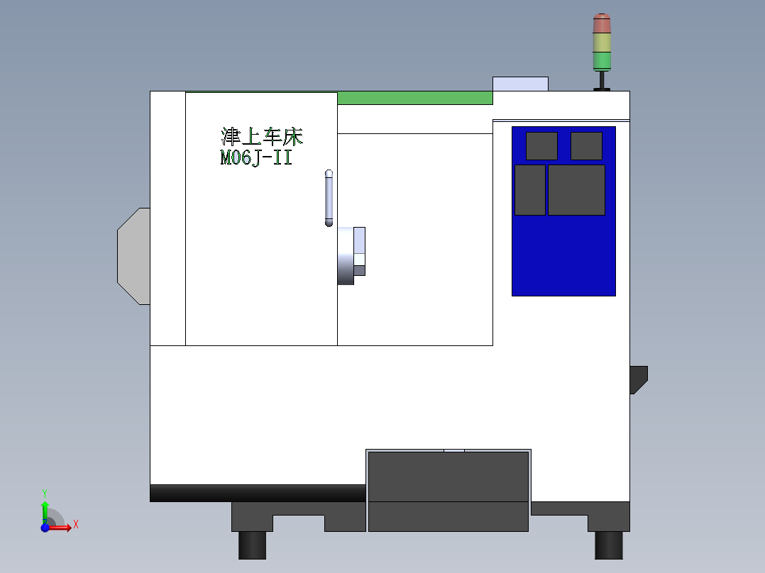 M06J-II-津上车床简易设计--465110-35前视图