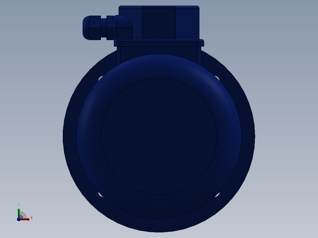 电机71-B5-IEC 71-IEC 71前视图