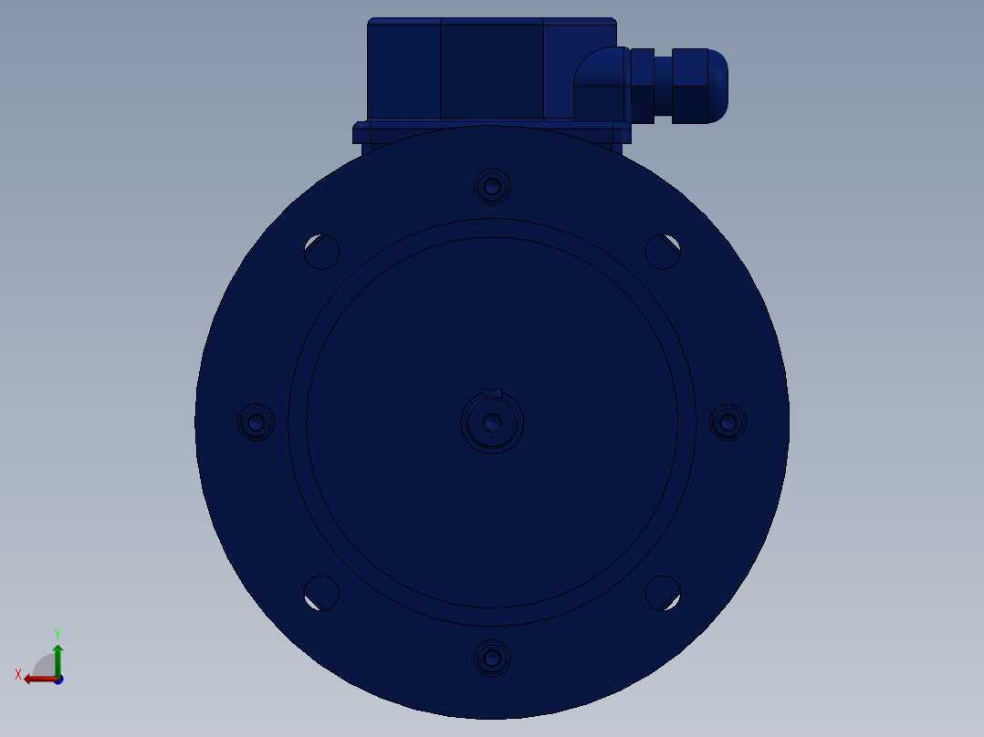 电机71-B5-IEC 71-IEC 71后视图