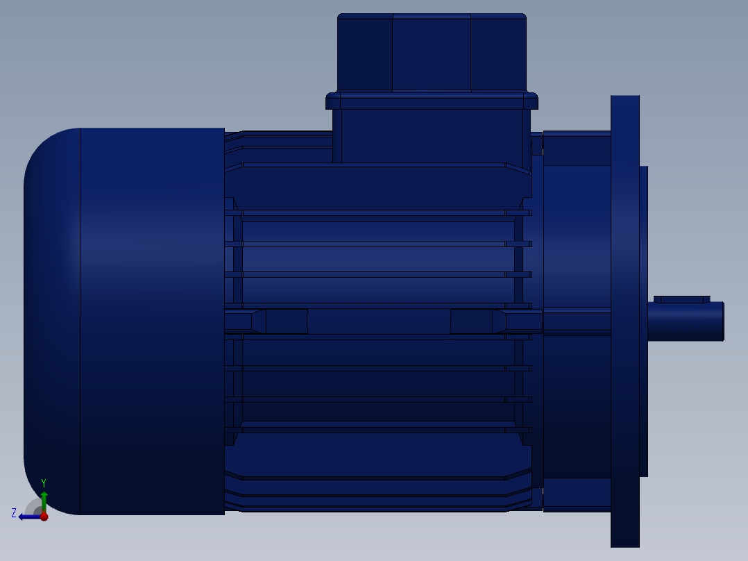 电机71-B5-IEC 71-IEC 71右视图
