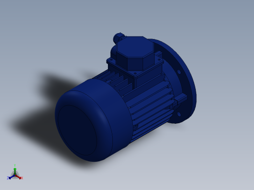 电机71-B5-IEC 71-IEC 71正等轴测缩略图