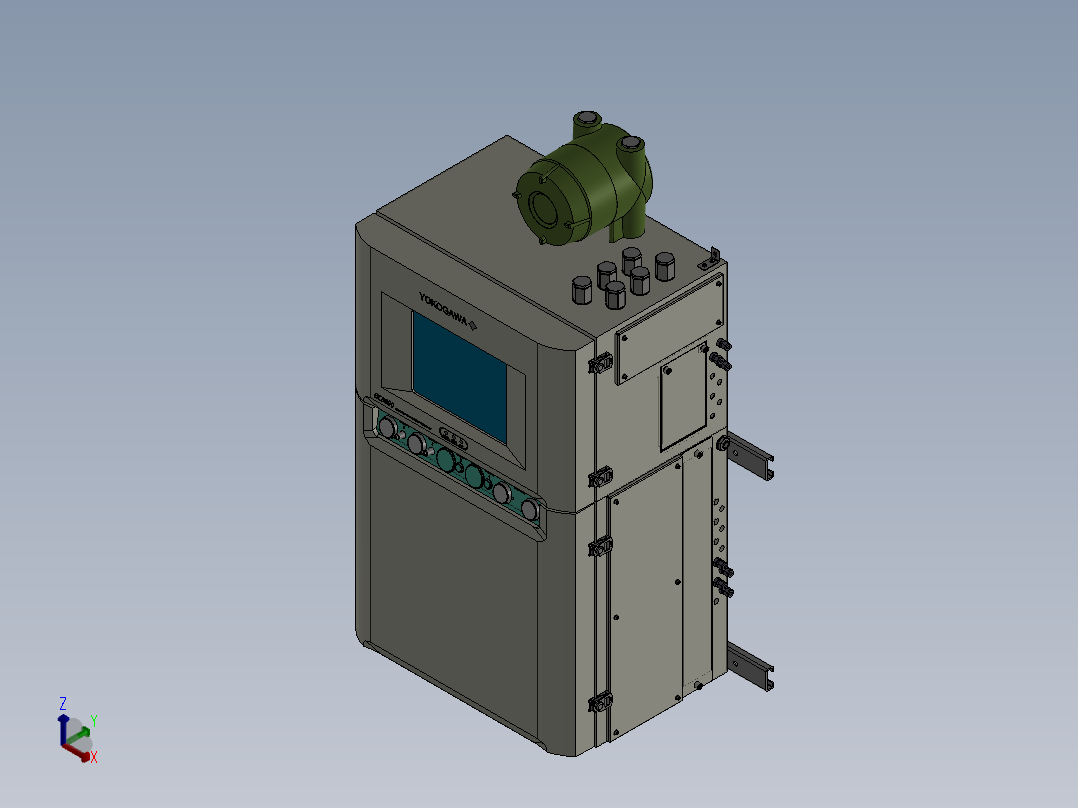 气相色谱仪 Yokogawa CG8000正等轴测图