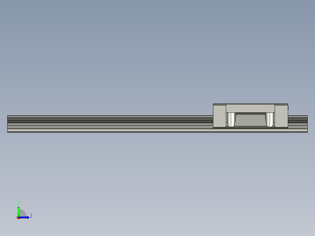 HGW20CC直线导轨左视图