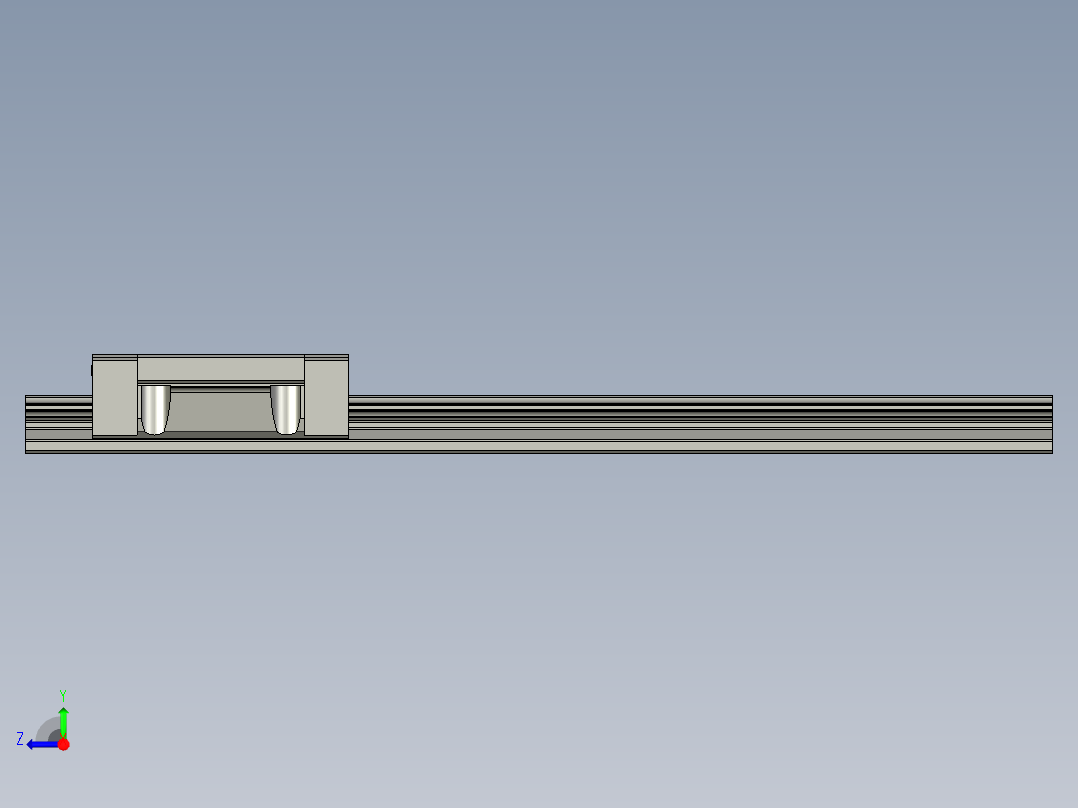 HGW20CC直线导轨右视图