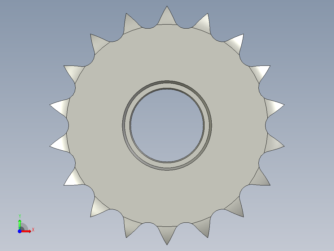 ST10A-18-N161从动轮前视图