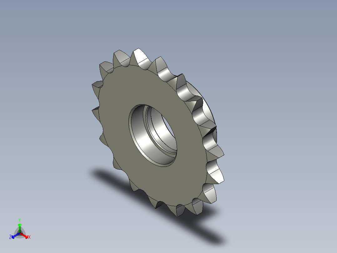ST10A-18-N161从动轮正等轴测图