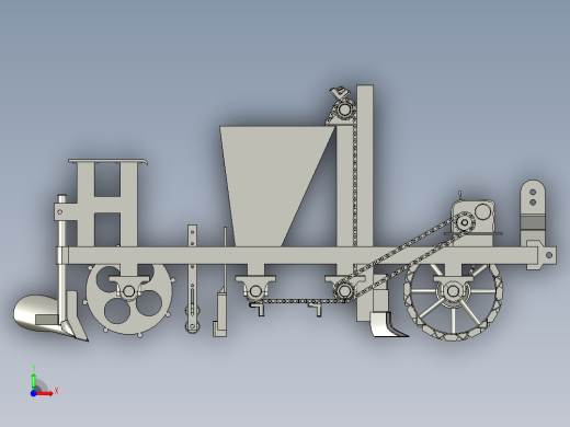 方便适用的小型播种机前视缩略图