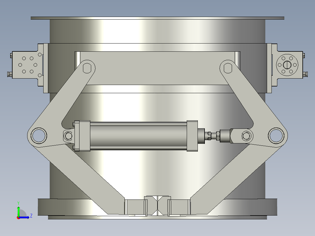 DDB-030000喂料斗部件左视图
