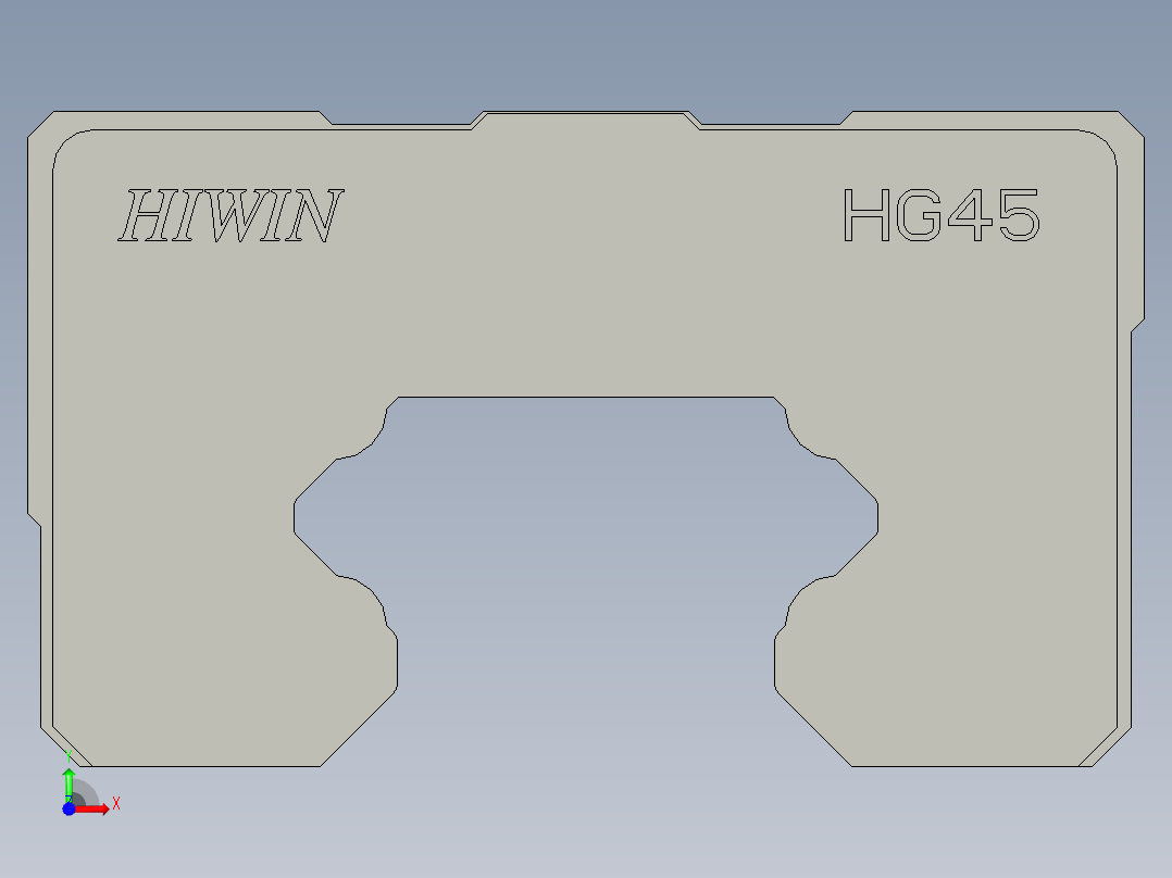滑块HGL45CA前视图