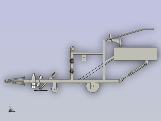 大棚蔬菜收割机前视缩略图