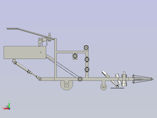 大棚蔬菜收割机后视缩略图