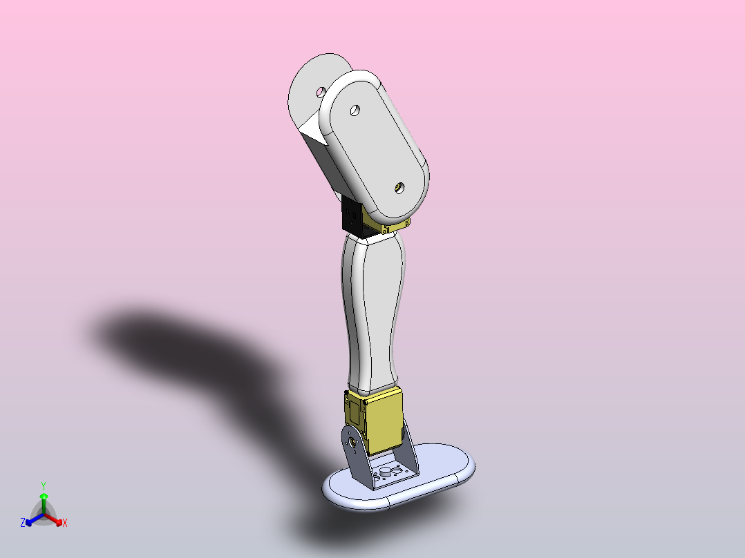 机械腿正等轴测图