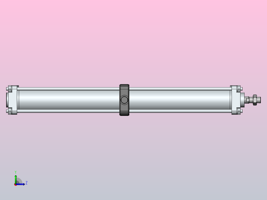 气缸CDA2YT80-700左视图