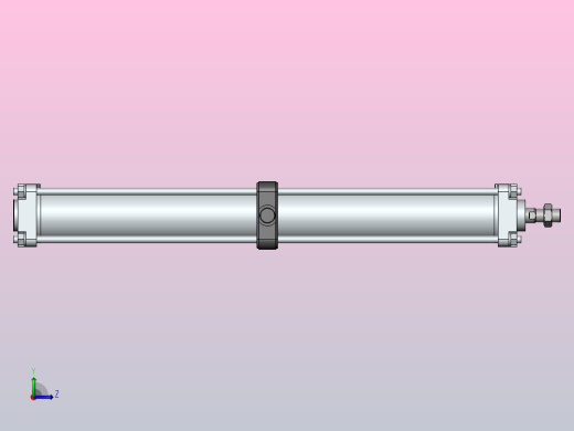 气缸CDA2YT80-700左视缩略图