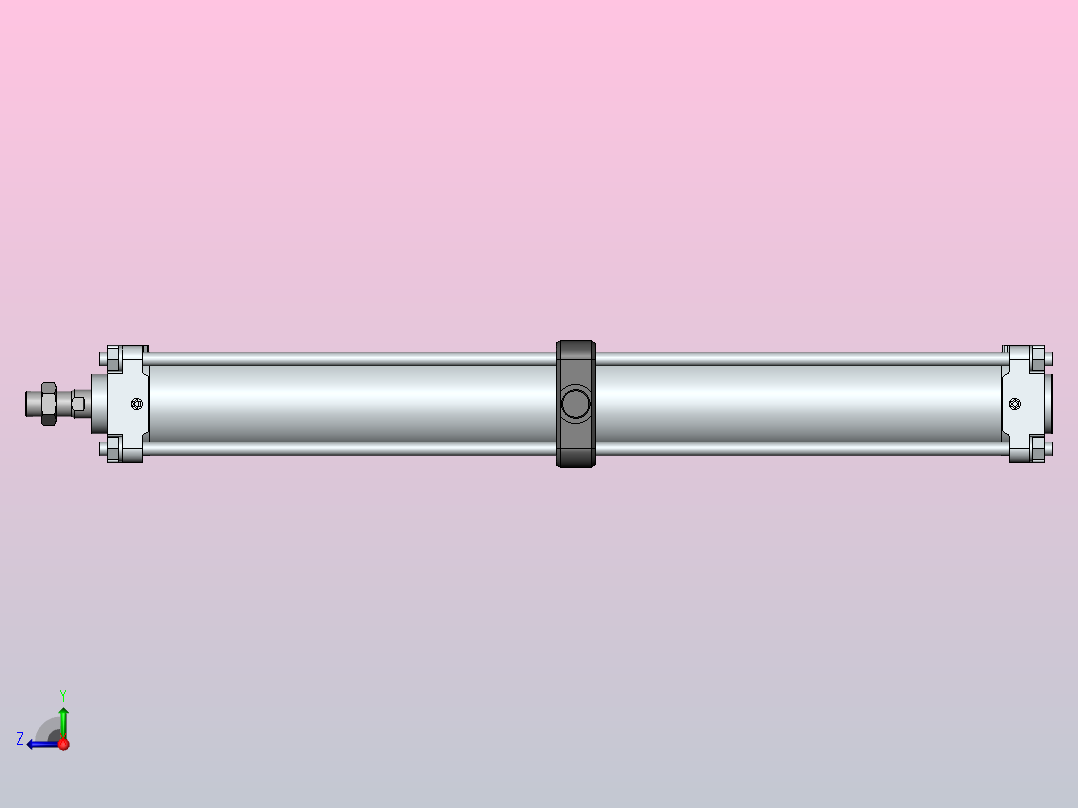 气缸CDA2YT80-700右视图