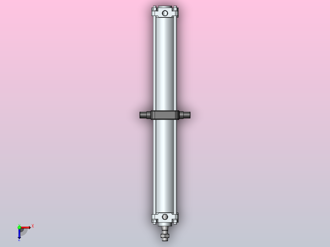 气缸CDA2YT80-700俯视图