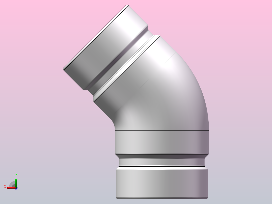 45°弯头[45°弯头48]后视图