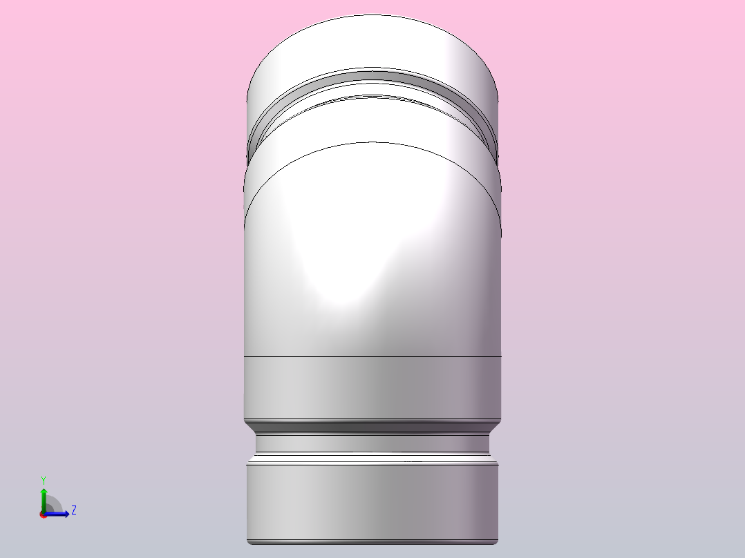 45°弯头[45°弯头48]左视图