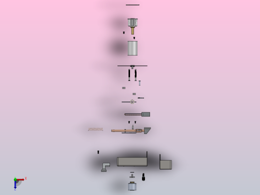 手轮圈锁门锁俯视缩略图