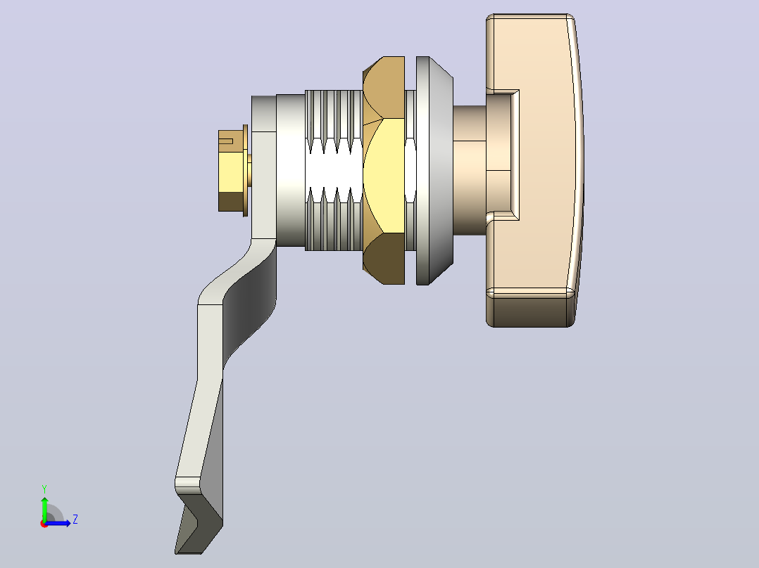 Zimence锁杆左视图