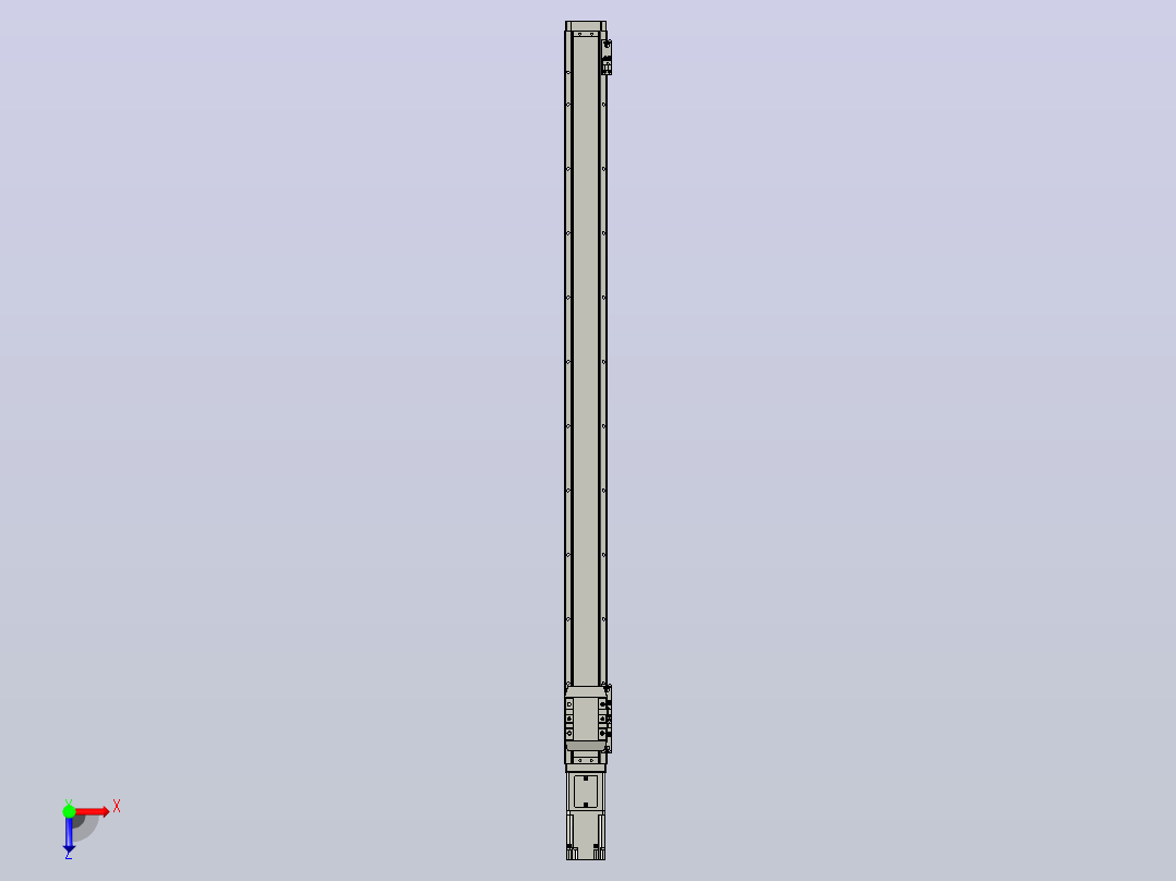 滚珠丝杠直线轴内置导轨TPA-GCR-65-1610C-L1000-M-M40-N3俯视图