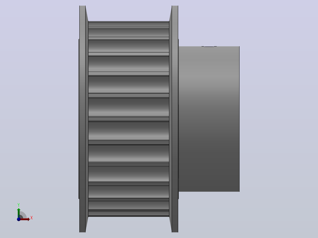带顶丝键槽孔小凸缘型圆弧形齿同步带轮8YU型_S8YUDK-26-25-dk16-A前视图