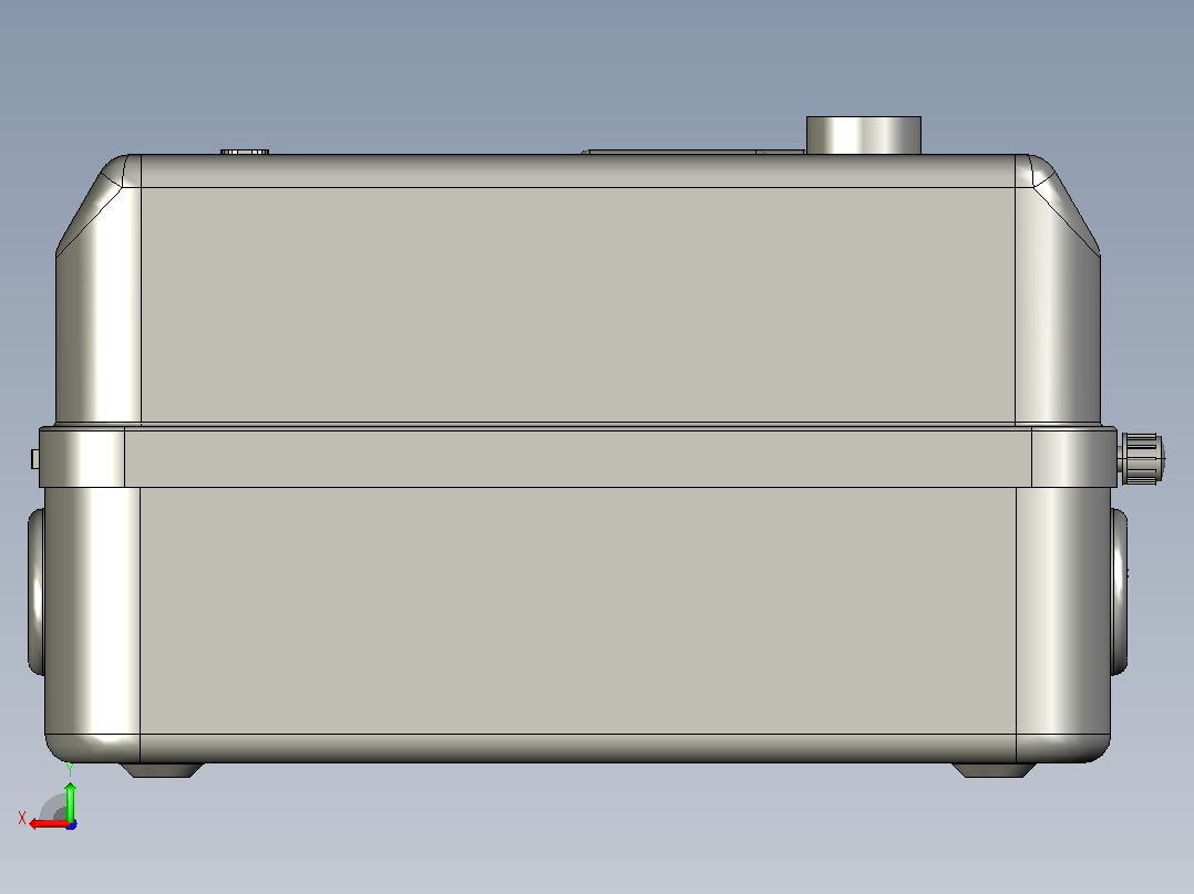 QC36-10TA电磁起动器三维模型202204后视图