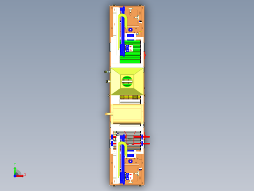 薄片自动清洗机（洗净机）3D图纸 机械设备3D模型设计素材前视缩略图