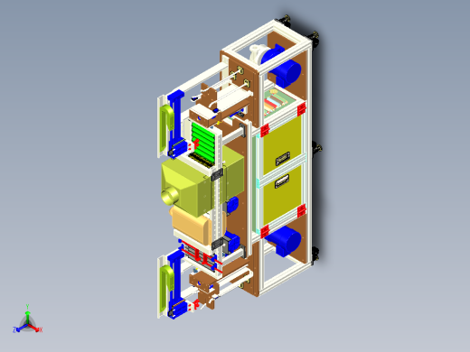 薄片自动清洗机（洗净机）3D图纸 机械设备3D模型设计素材正等轴测缩略图