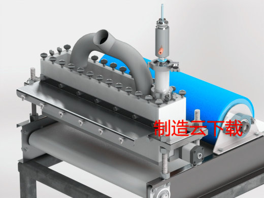 工业零食加工机3D模型缩略图