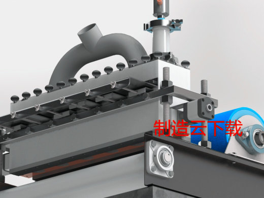工业零食加工机3D模型缩略图