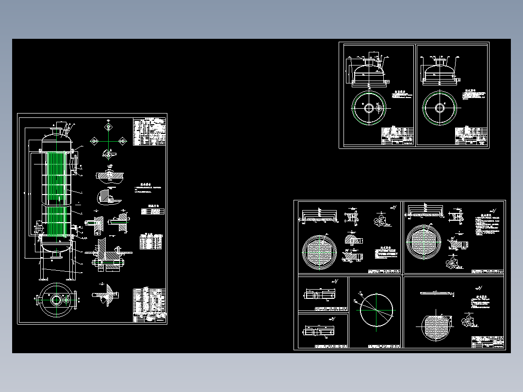 流量为130th立式蒸汽冷凝器