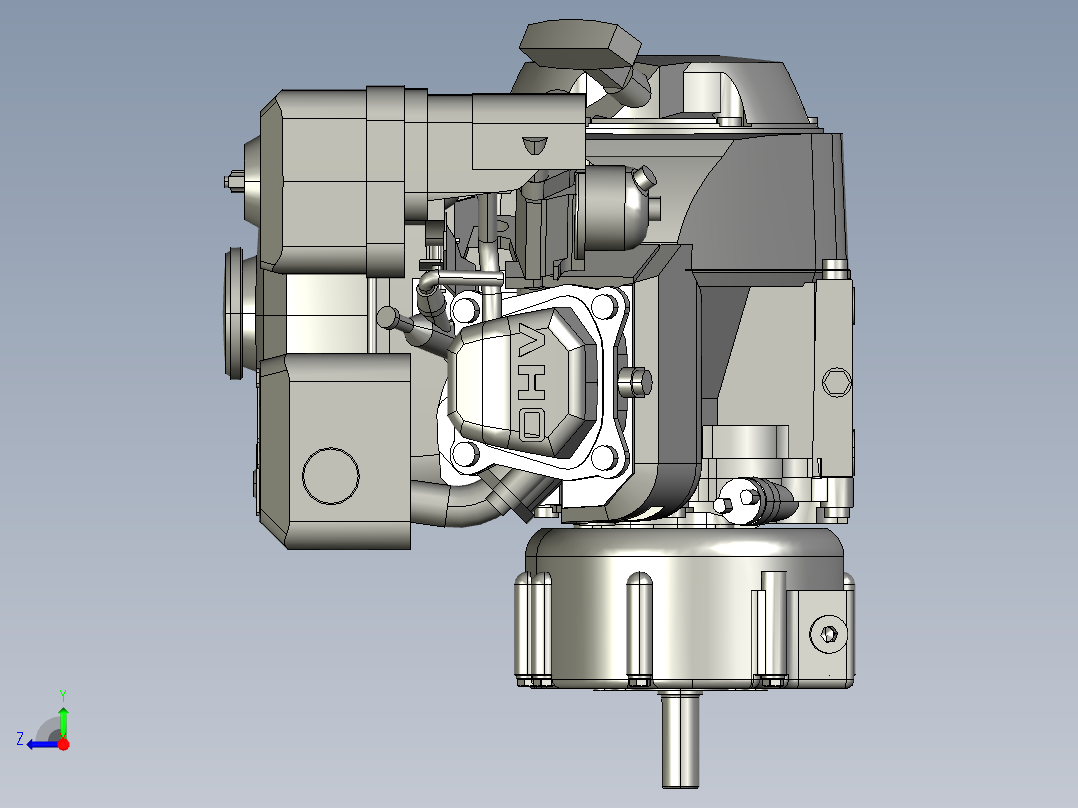 8_GX160发动机右视图
