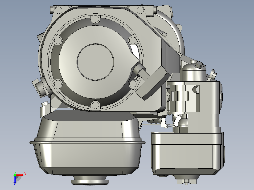 8_GX160发动机俯视图