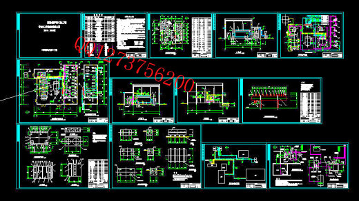 燃煤锅炉房设备及工艺施工图缩略图