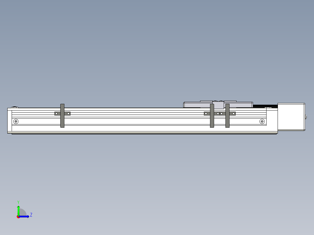 Toyo东佑达直线模组-ETH6-250-BL+煞車-M5左视图