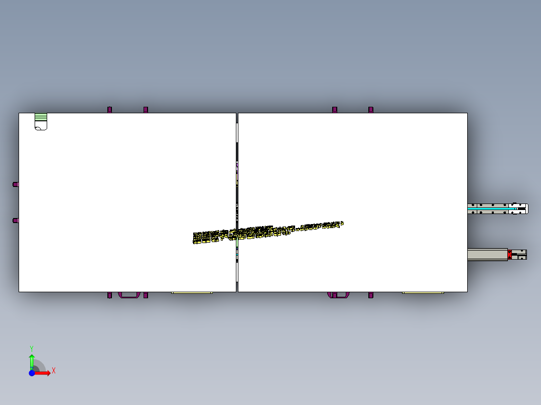 A10_汽车链接器折弯裁切机SW2012前视图