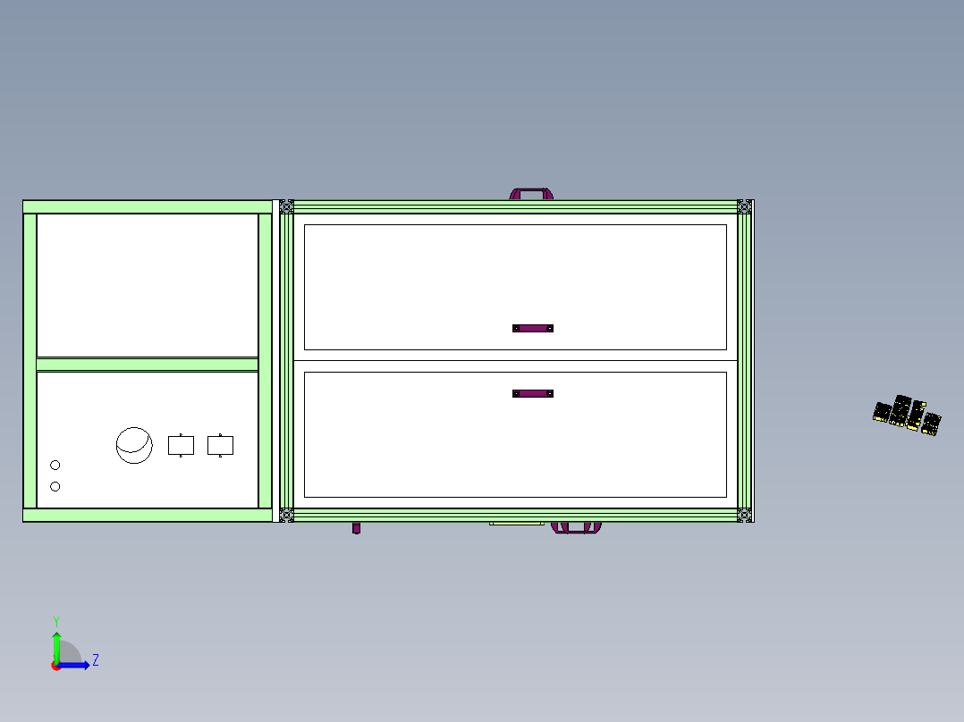 A10_汽车链接器折弯裁切机SW2012左视图