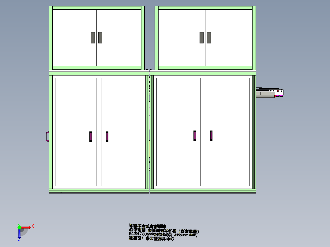 A10_汽车链接器折弯裁切机SW2012俯视图