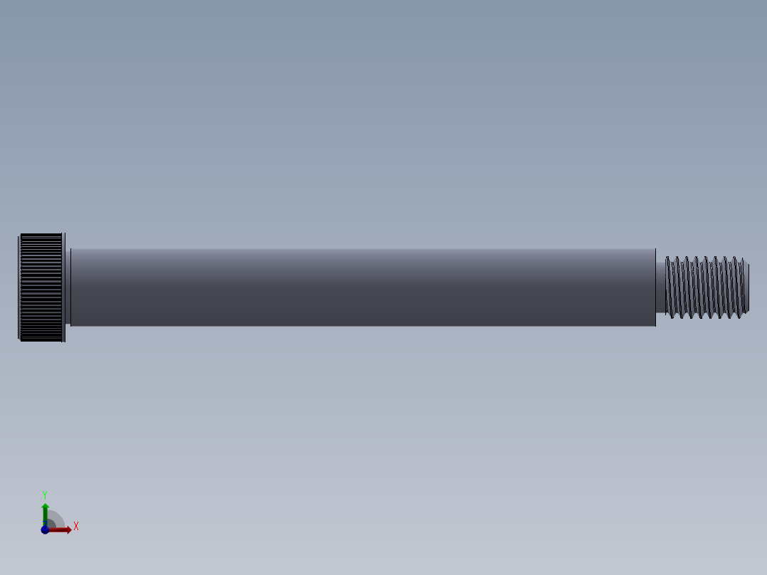 内六角螺螺栓-SB 0.500-13 x4.75前视图