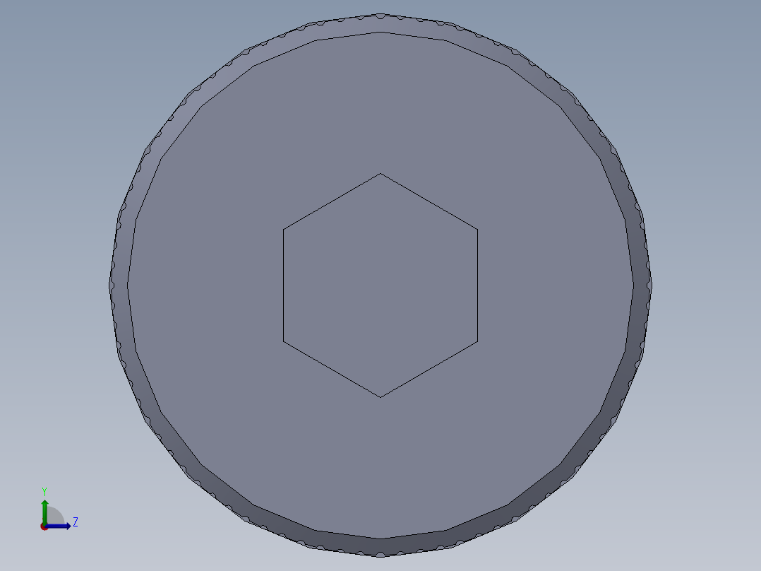 内六角螺螺栓-SB 0.500-13 x4.75左视图