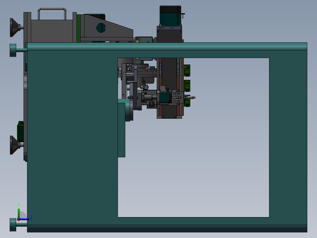 FPC贴膜机、全自动柔板贴膜机左视图