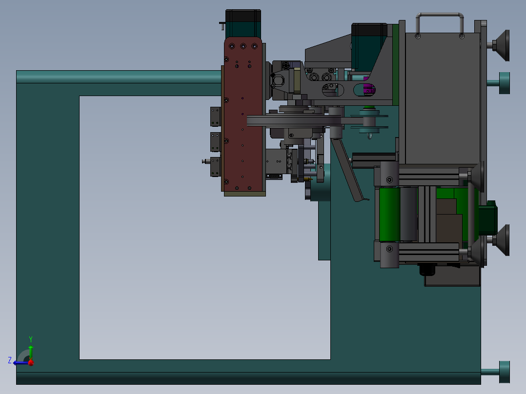 FPC贴膜机、全自动柔板贴膜机右视图