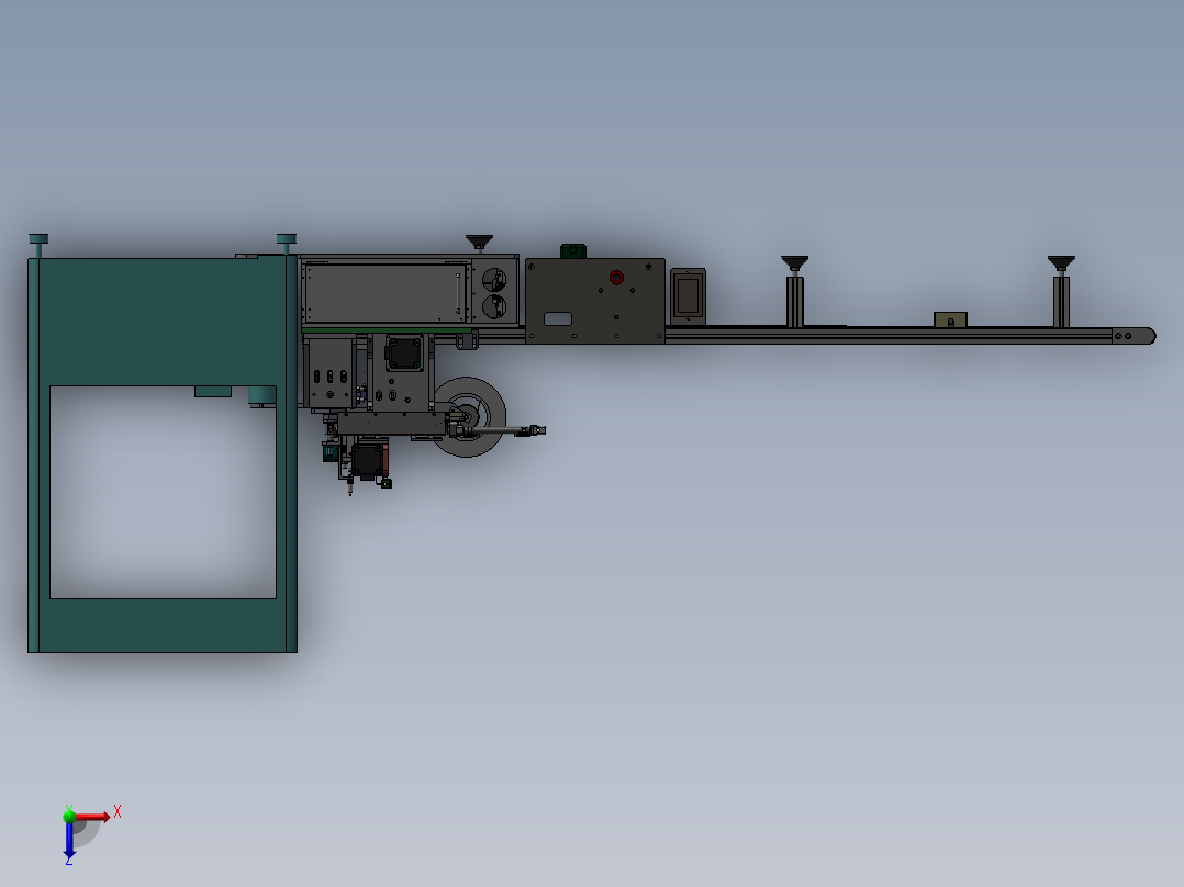 FPC贴膜机、全自动柔板贴膜机俯视图