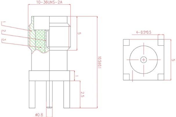 SMA克，小型SMA，射频连接器插座，射频连接器