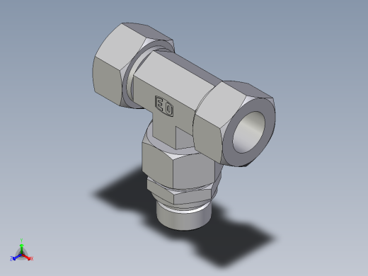 卡套式工业通用硬管接头EO_Assembled_adjustable_standpipe_branch_tee_EVT22LR71