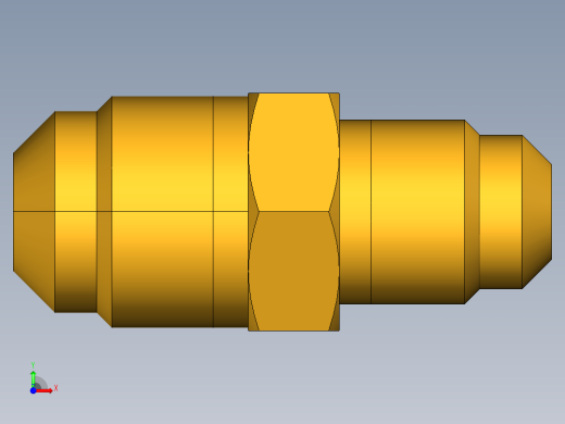 扩口式工业通用硬管接头Union Reducer 42F-6-5前视缩略图
